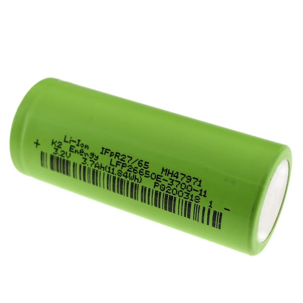 3.2V 3700mAh (11.84Wh) Li-Ion HIGH CAPACITY Rechargeable Battery